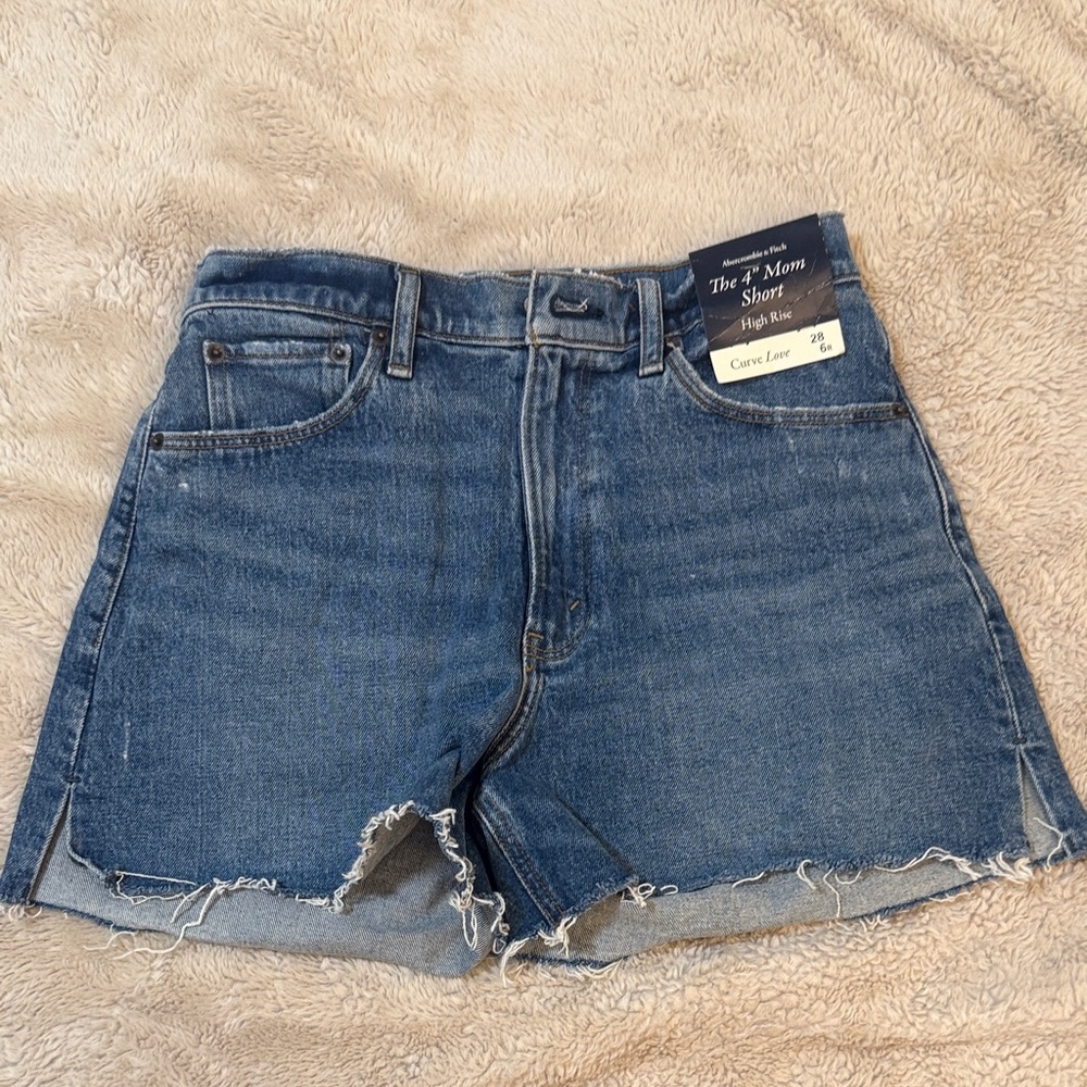 Abercrombie & Fitch Blue Jean Shorts